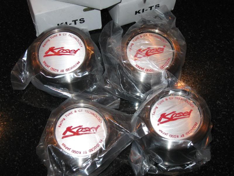 Kosei K1TS wheel center caps, BRAND NEW, set of four HondaTech